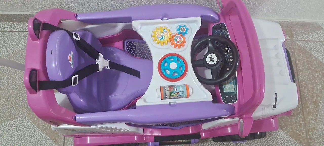 Jeep infantil com pedal e proteções  - Foto 4