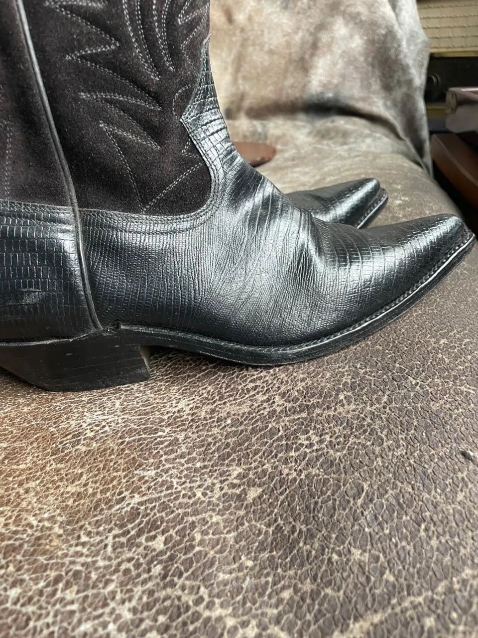 Bota de couro de alta qualidade de New York - Foto 3