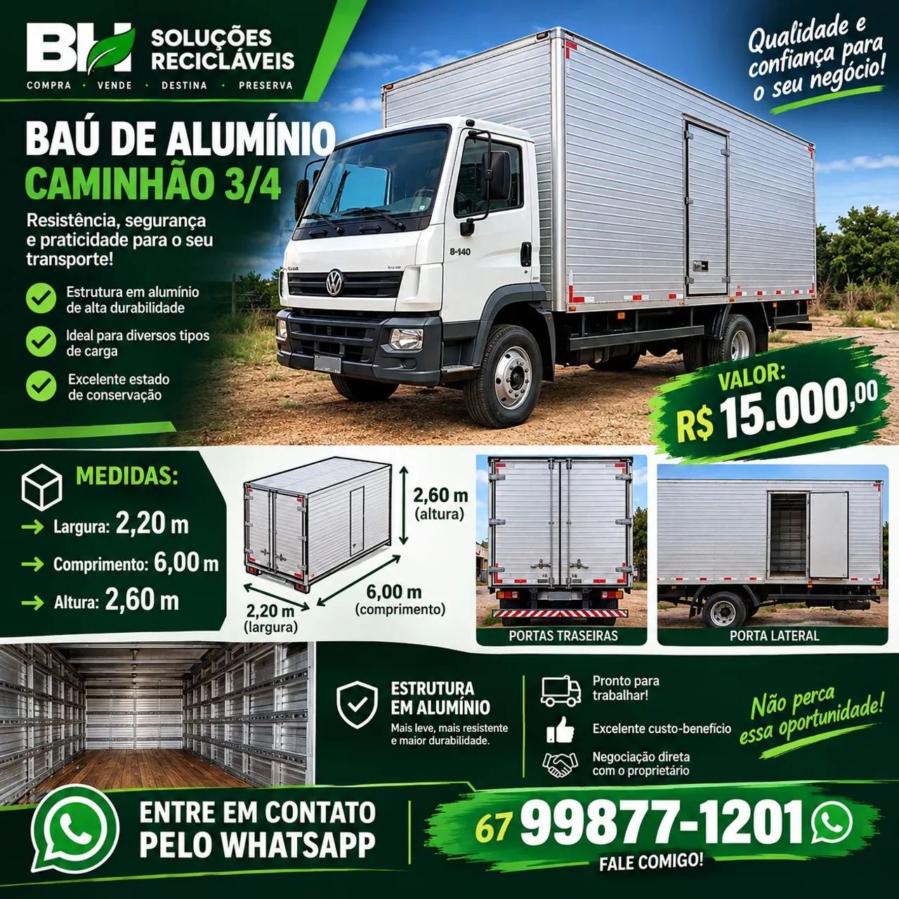 Baú para mudança 