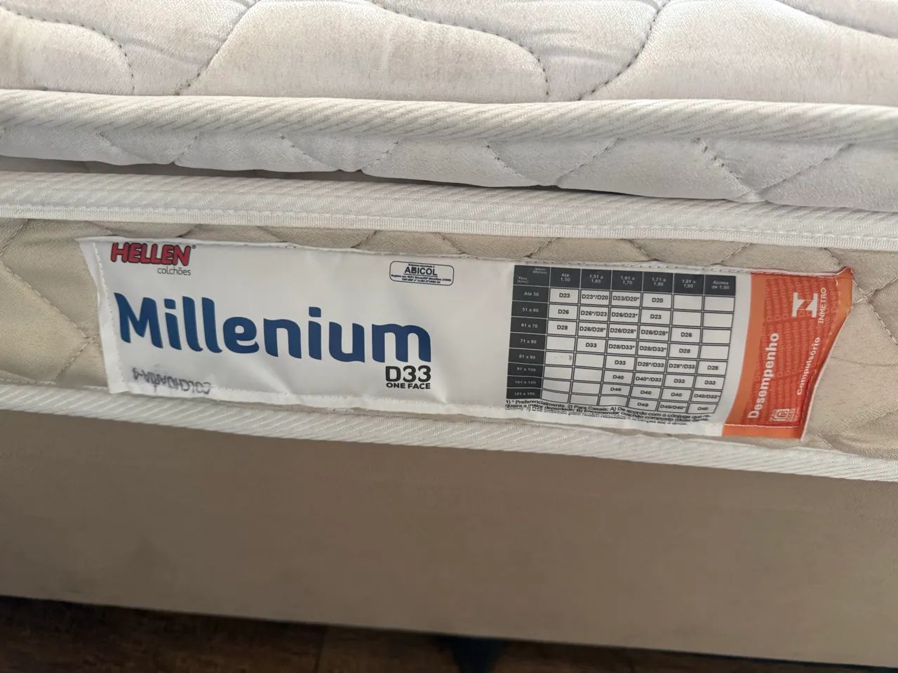 Cama Box Casal Colchão De Espuma D33 Millenium - Foto 3
