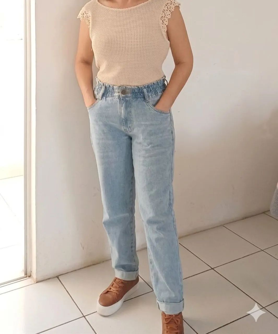 Calça Jeans Mom Feminina NOVA