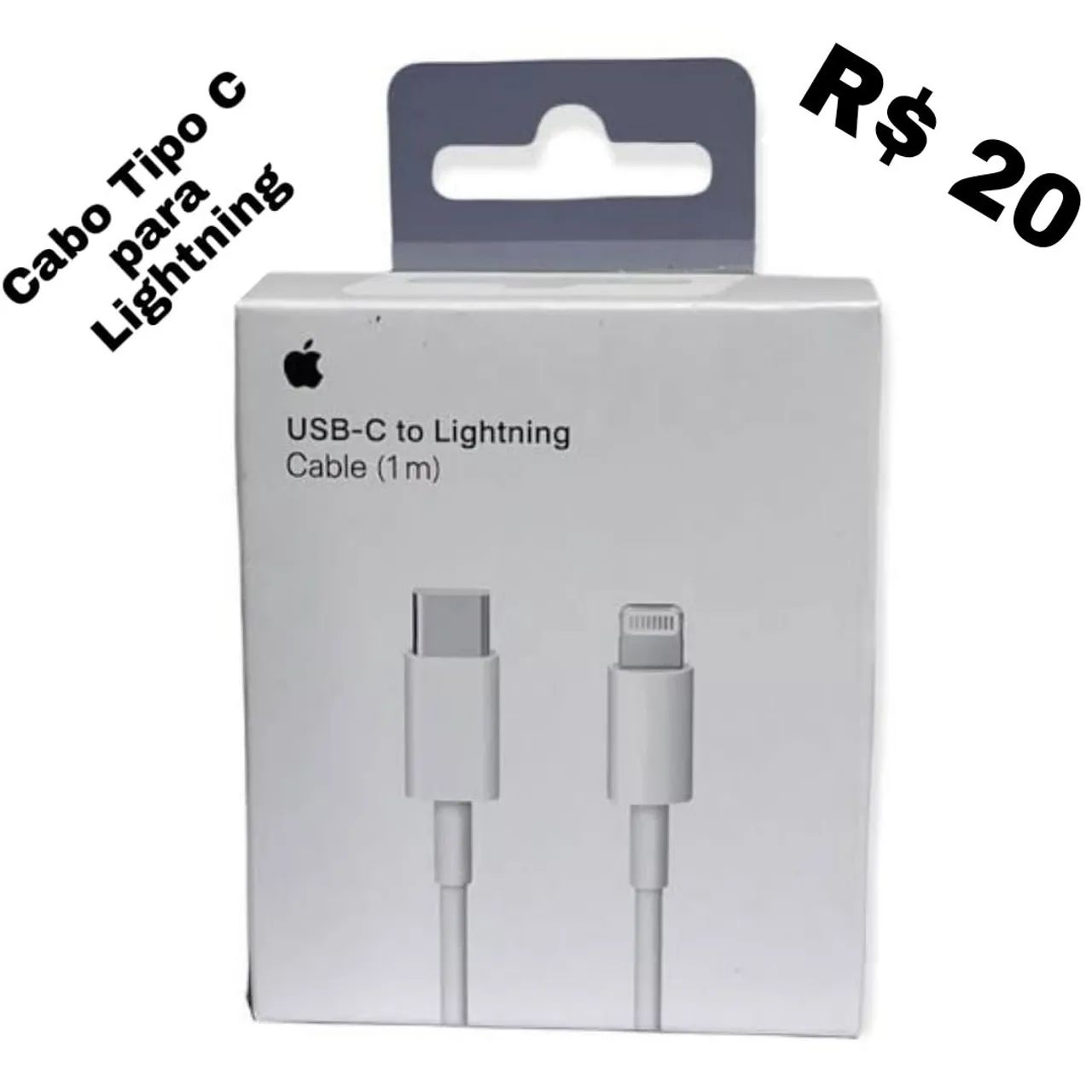 Cabo para iPhone lightning R$ 20