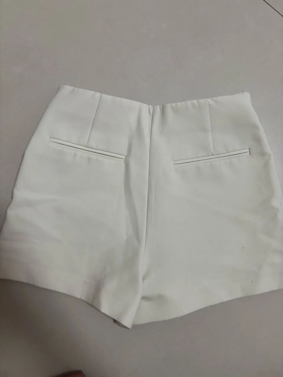 Short saia Zara PP off white branco  - Foto 4