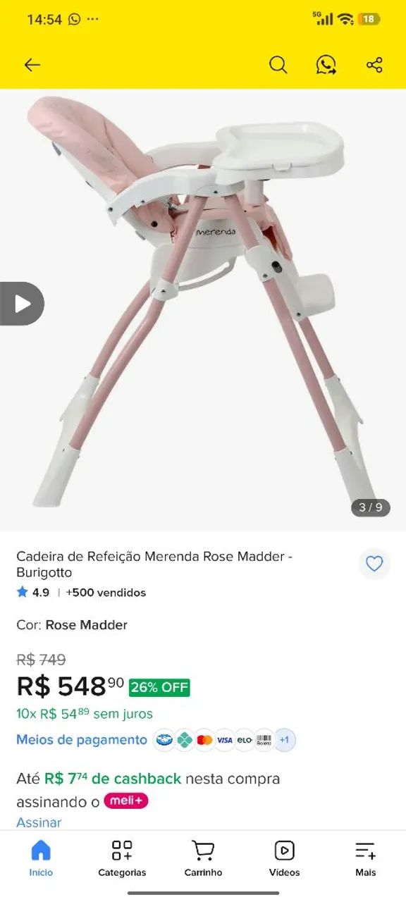 Cadeirinha Alimentação  - Foto 4