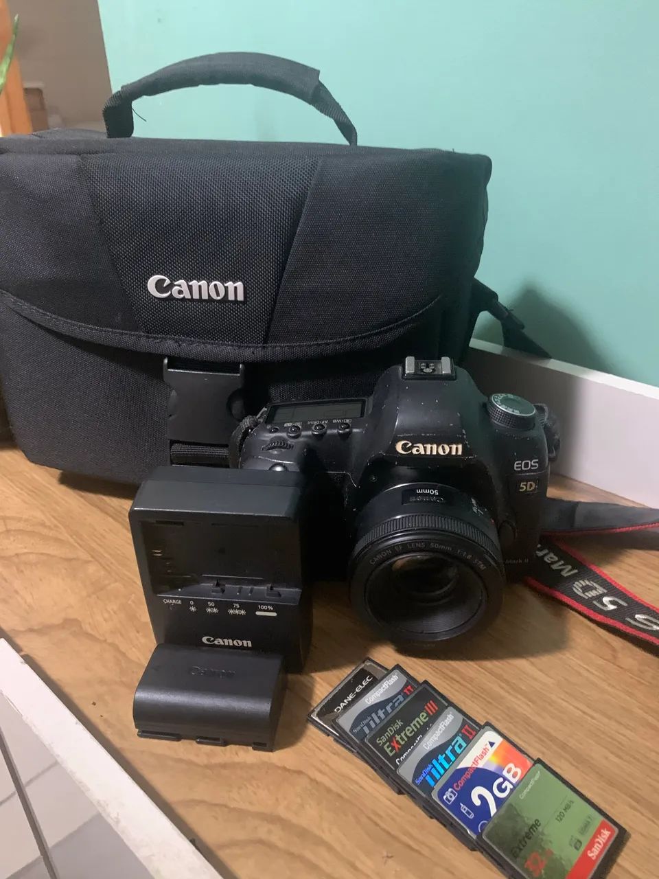 Canon EOS 5D Mark II + Lente 50mm f/1.8 - Kit Completo - Foto 2