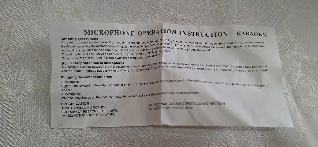 Microfone Profissional Dinâmico KARAOKE HS-993 - Foto 5