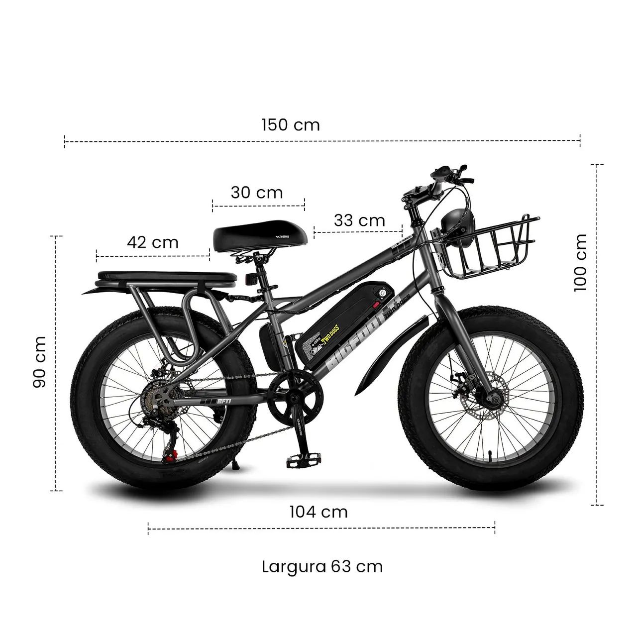 Bicicleta elétrica 750w  - Foto 3