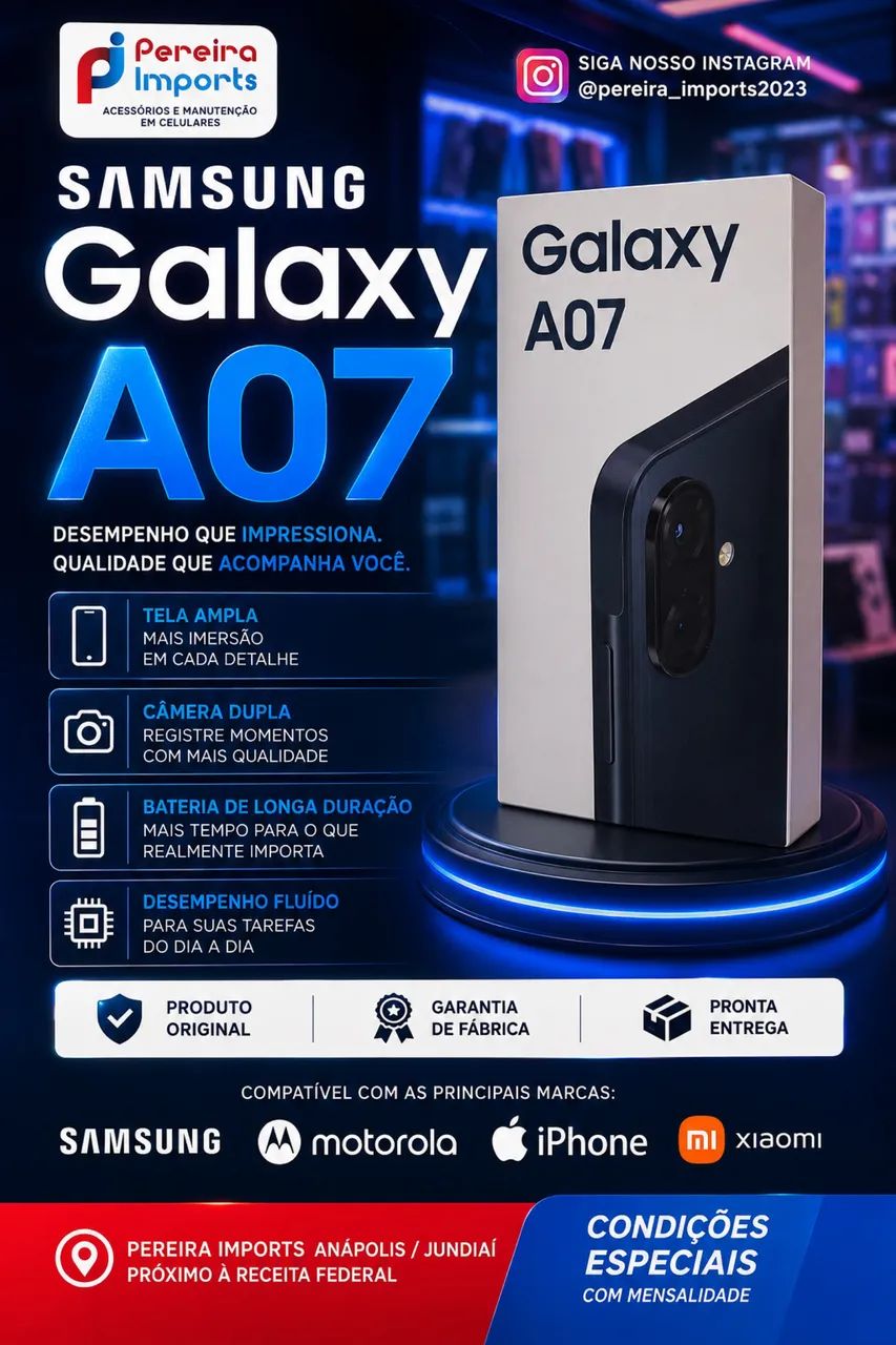 A07 4g 128gb novo Anápolis 