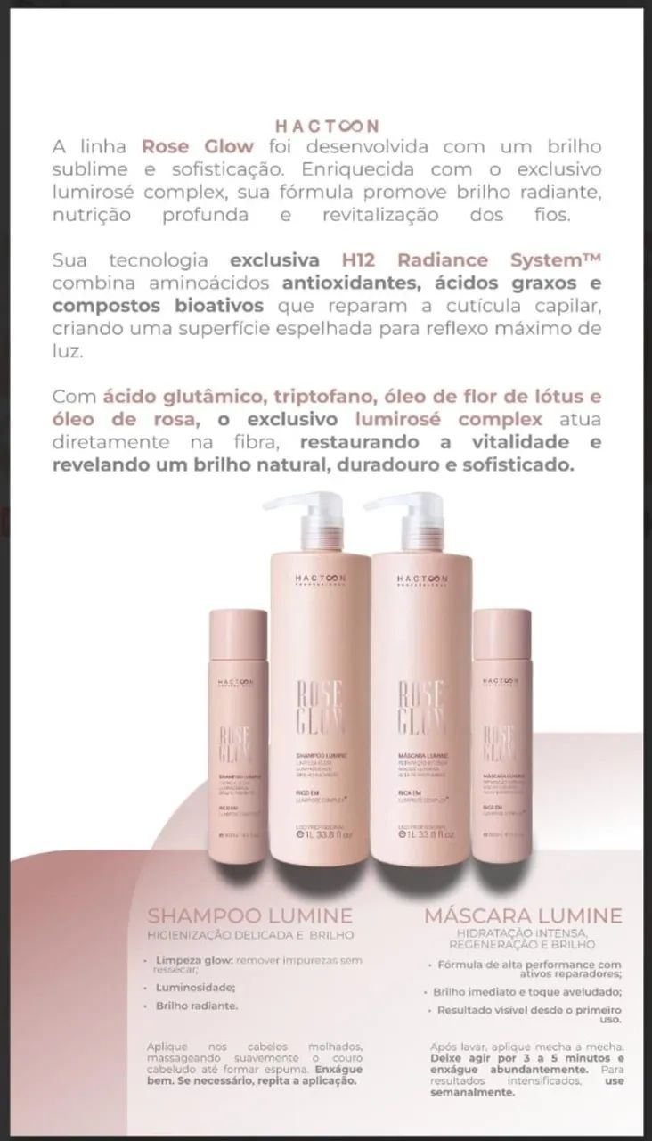 Kit Shampoo + Máscara de nutrição e brilho para todos os tipos de cabelos - Foto 2