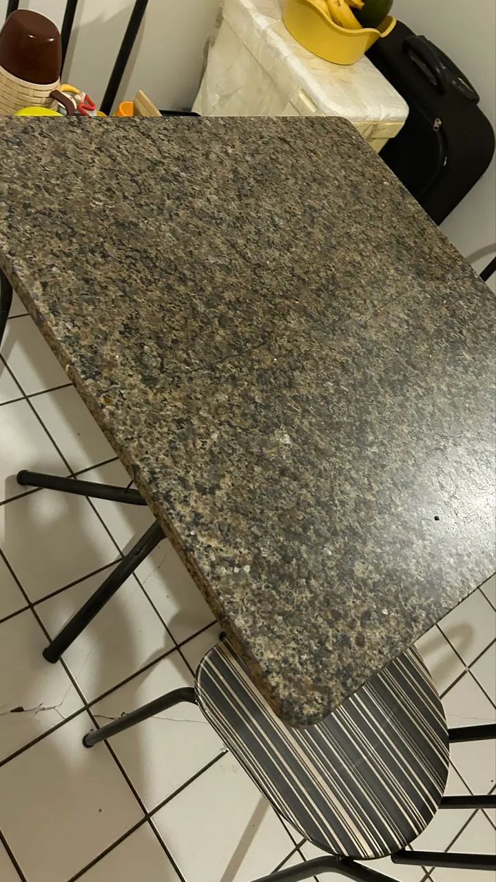 Mesa de Cozinha Tampo Granito com Cadeiras - Foto 2