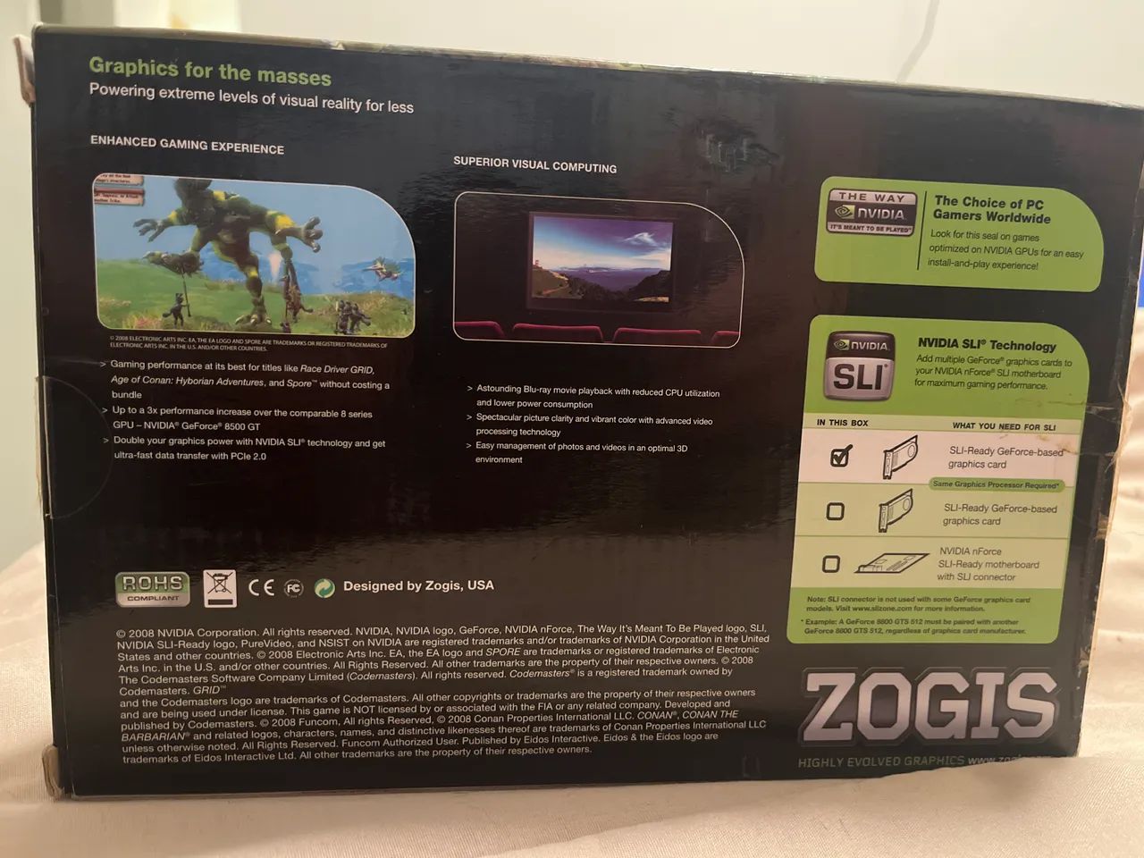Placa de video GeForce ZOGIS 9500 1GB - Foto 2