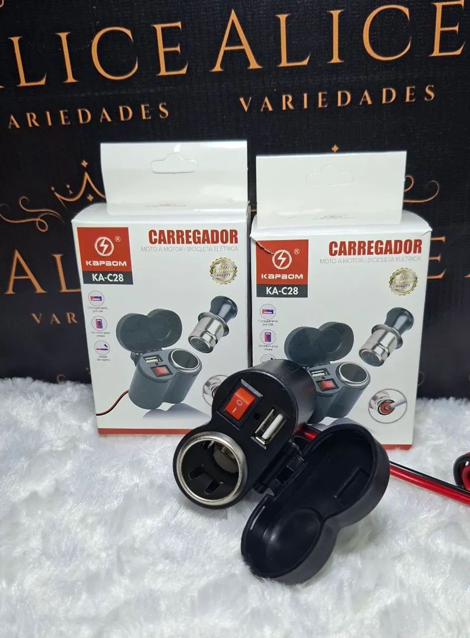 Carregador de moto USB 