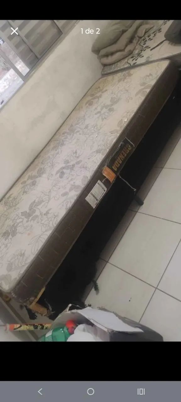 Cama box solteiro com colchão de espuma - Foto 2