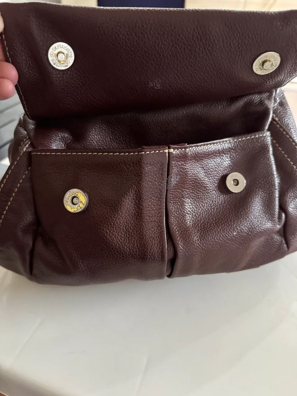 Mochila couro Amarelle - Foto 4