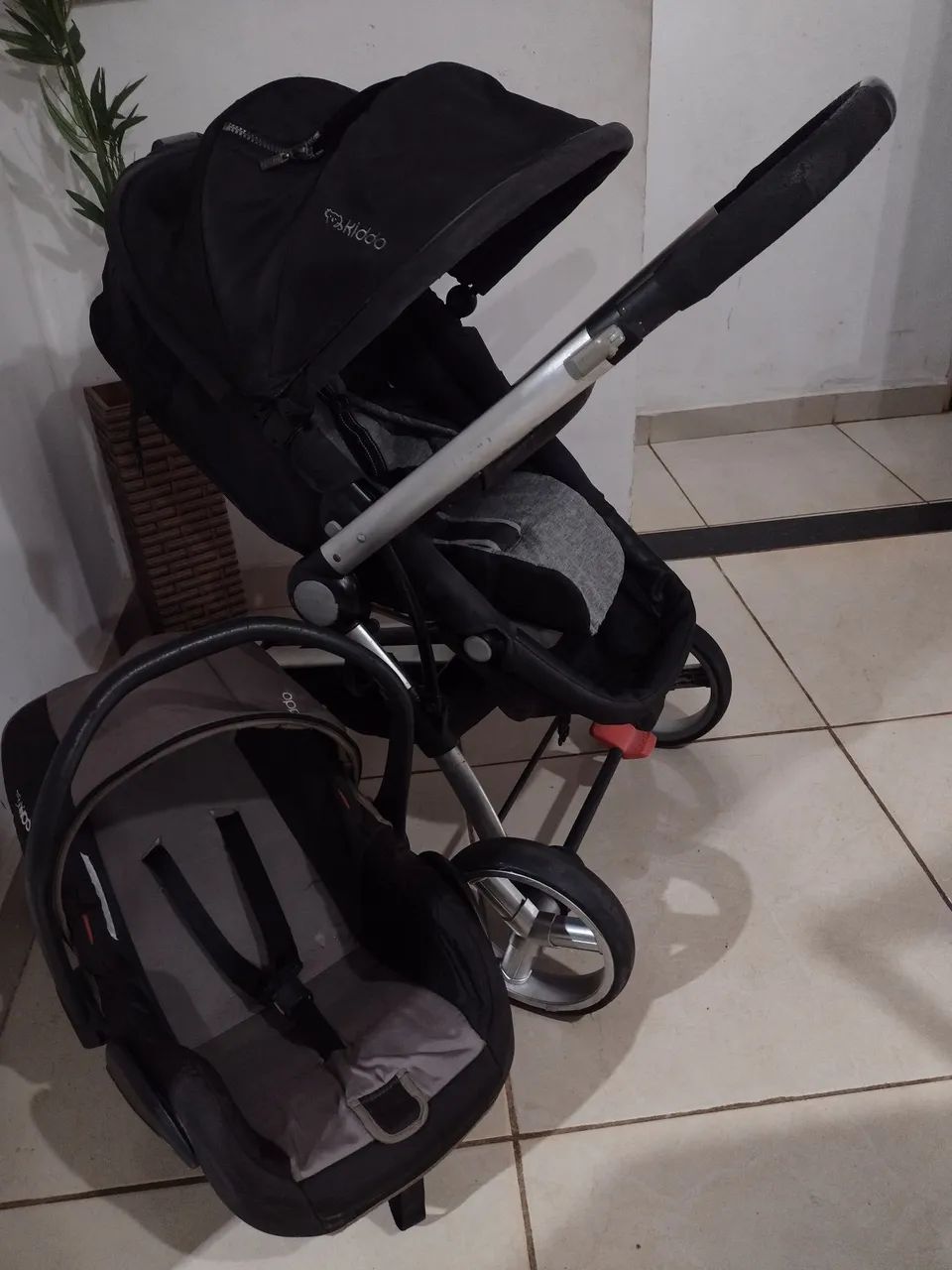 Carrinho moisés+ bebê conforto  - Foto 3