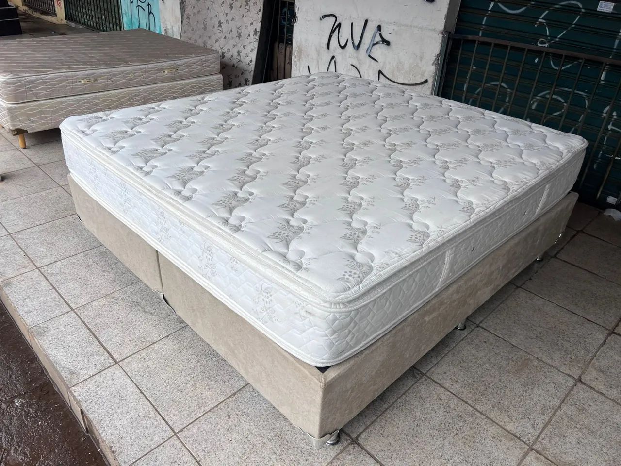 Cama box super king size Colchão molas ensacandas bambú  - Foto 2
