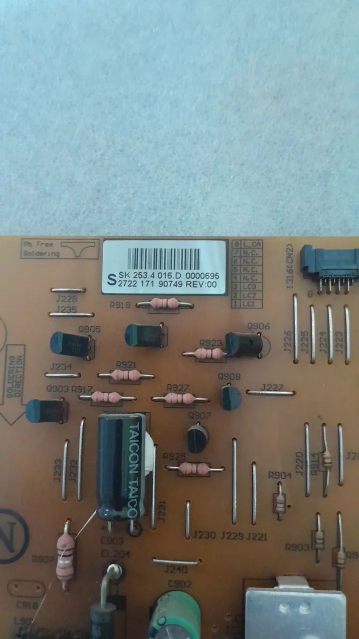" PLACA DA FONTE ORIGINAL DA TV PHILIPS MODELO 47PFL8008G/78 " - Foto 4