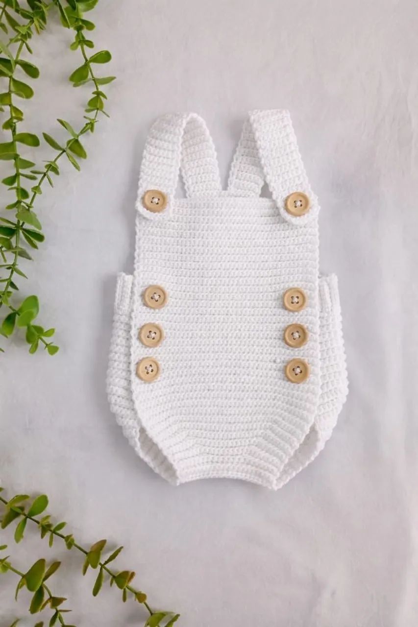 Body bebê em crochê 