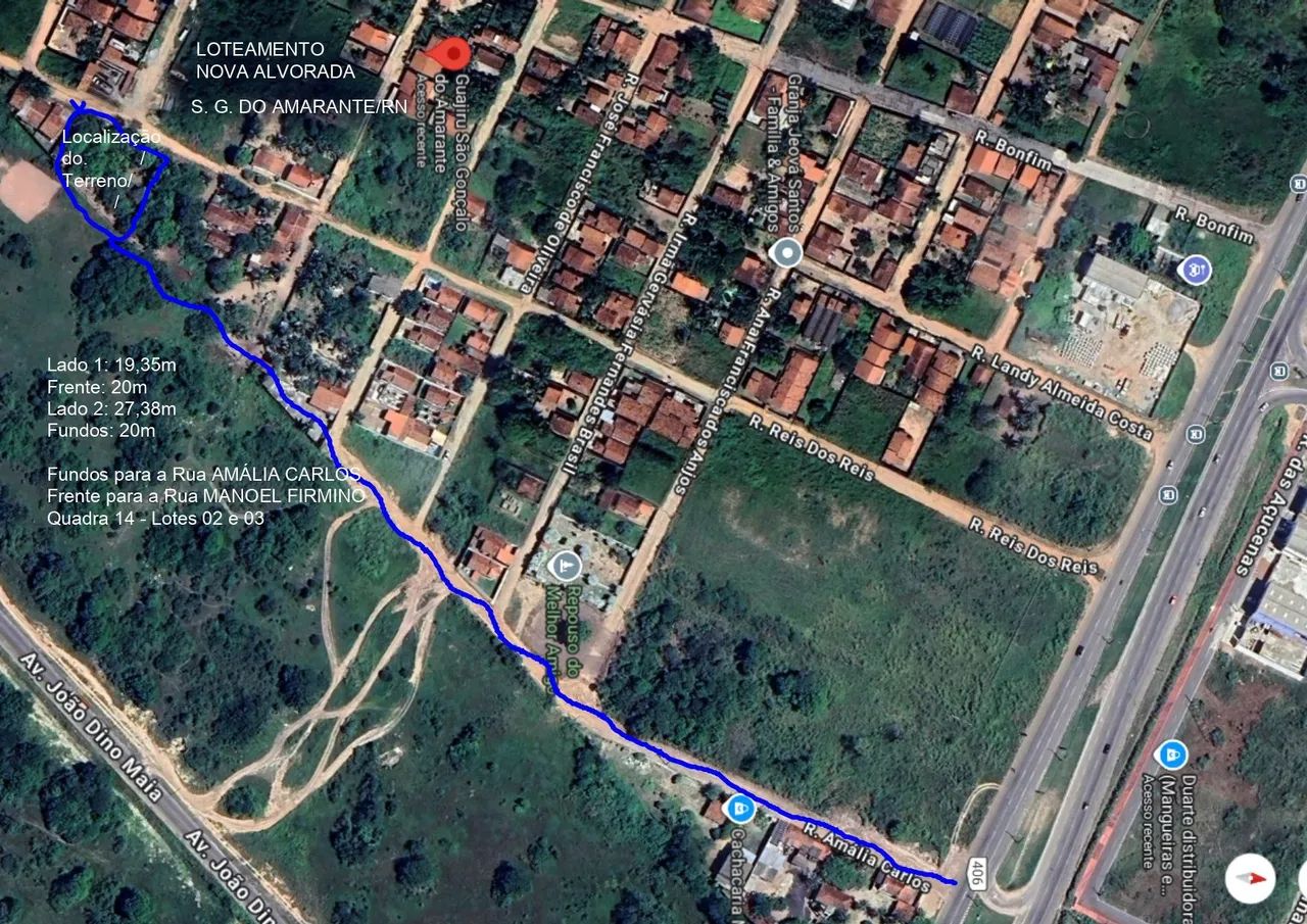 Terreno Nova Alvorada (S. G. Amarante/RN)