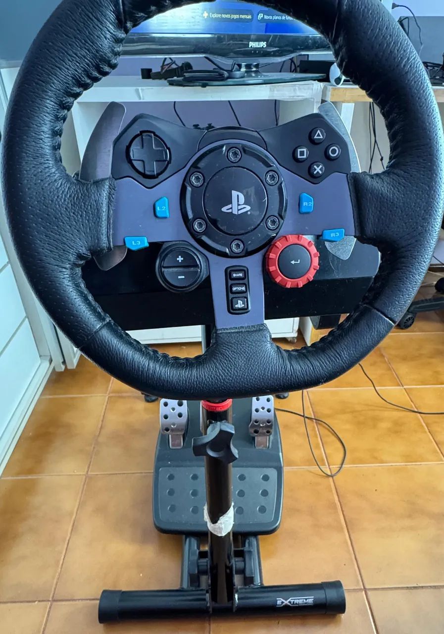 Volante Logitech G29 com Pedais + Cockpit - PS5 PS4 PC - Kit Completo - Foto 4