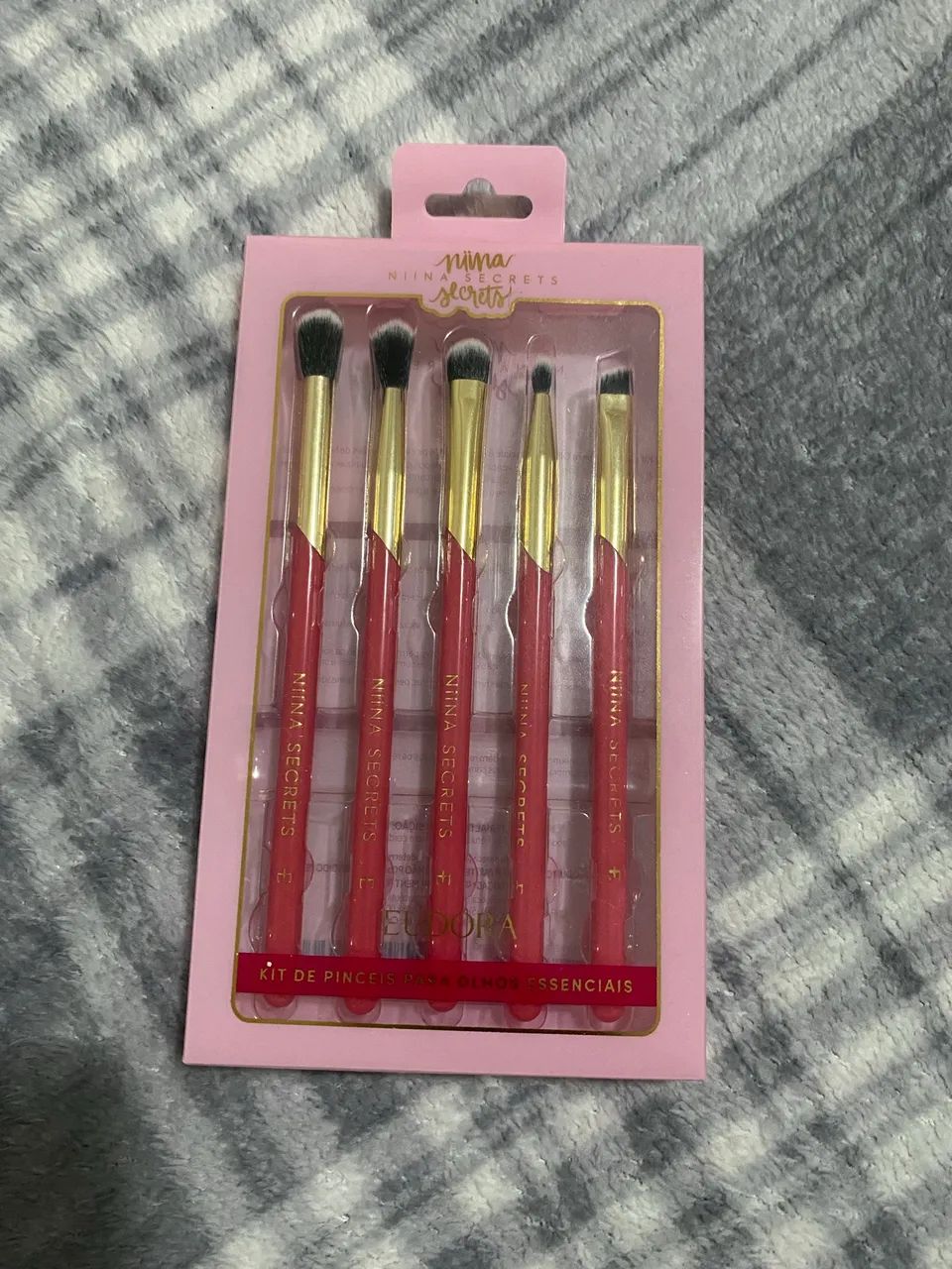 Kit 5 pincéis de olhos Eudora niina secrets 