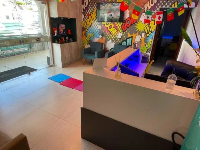 Balcão de Recepção em L Moderno com LED Integrado - Foto 3