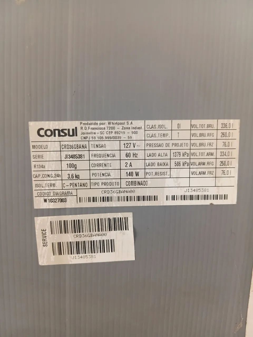 Geladeira  consul 