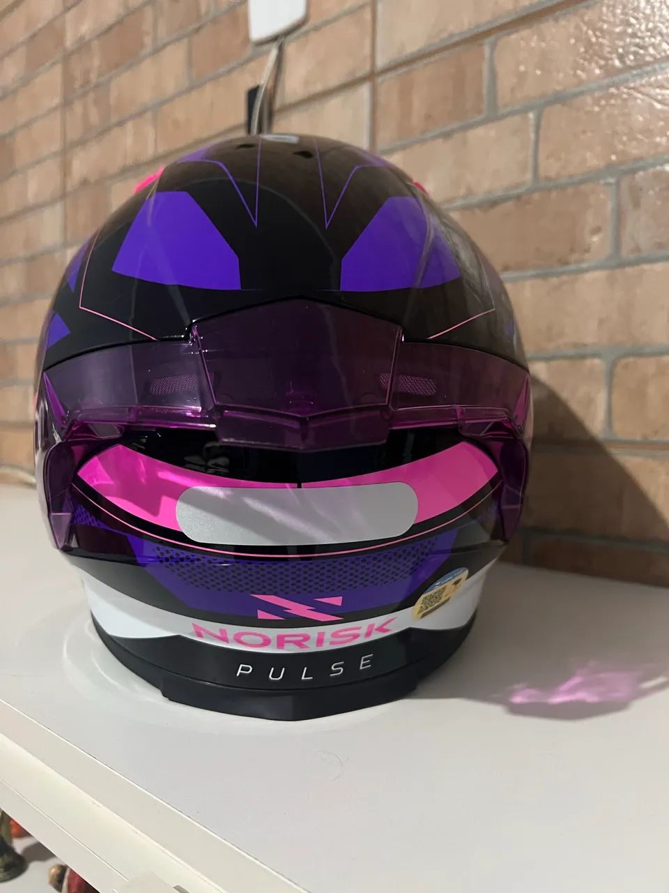 Capacete Norisk Flow Pulse Purpple Pink - Peças para motos