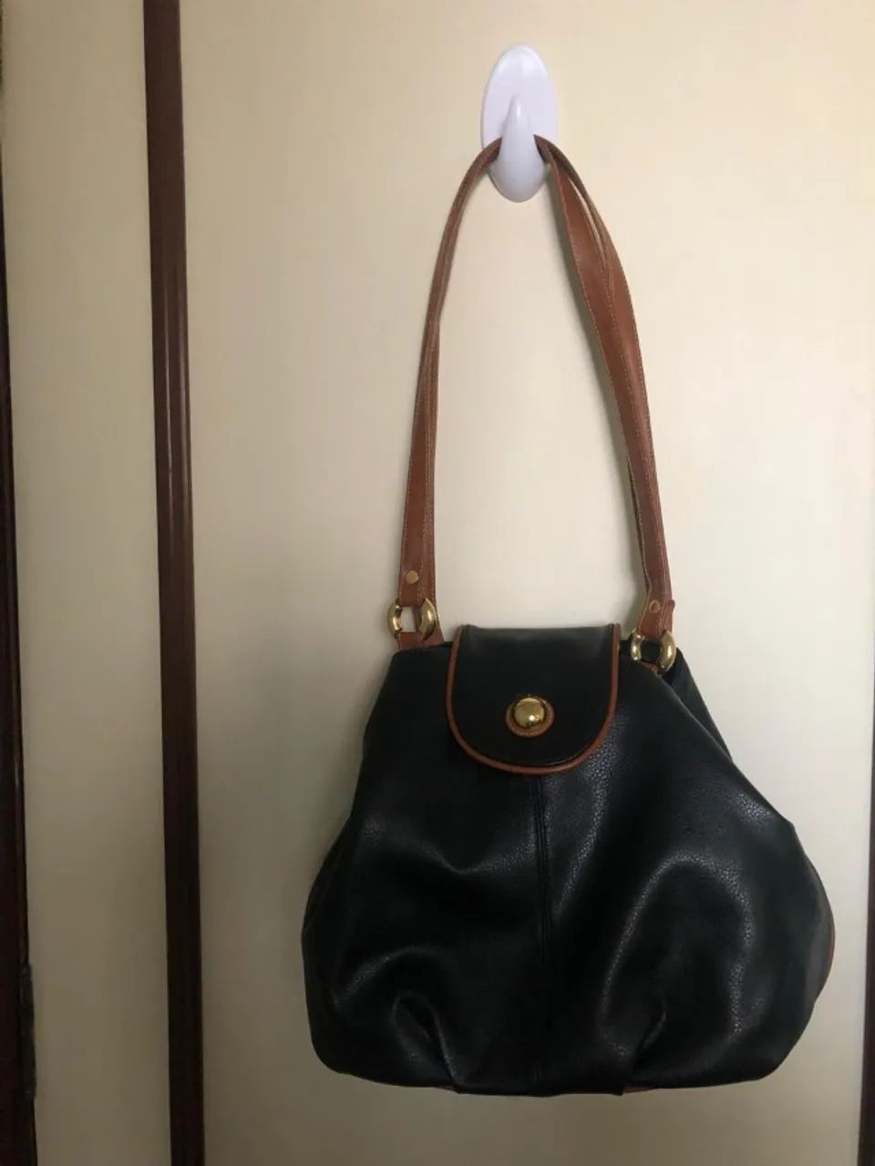 BOLSA COURO - Formato TOTE retangular para TRANSFORMA em modelo SACO  - Foto 2