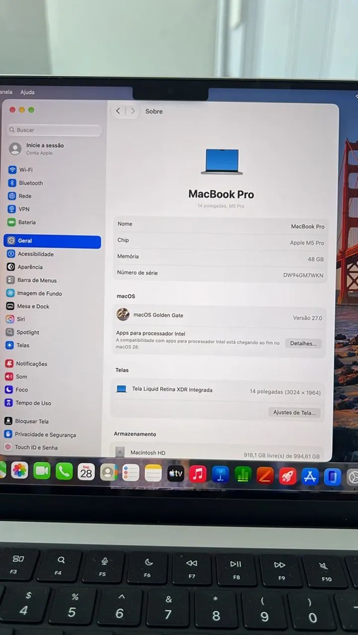 MacBook M5 Pro 48GB de RAM 1Tera - Leia.  - Foto 4