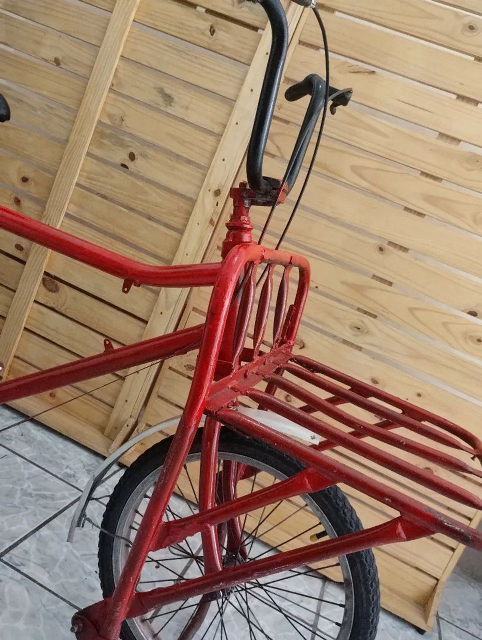 Bicicleta Cargueira Vermelha  - Foto 3