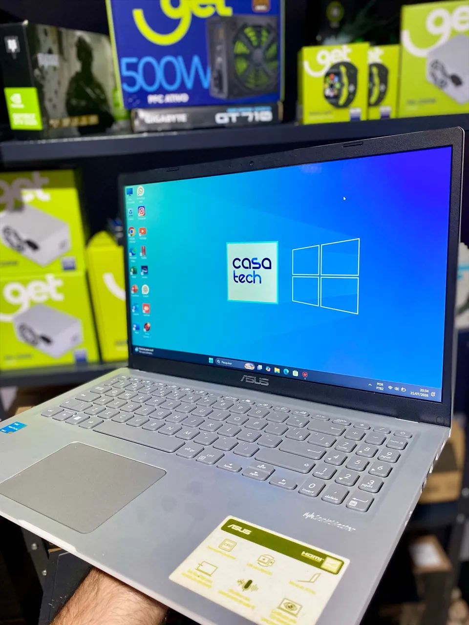 Notebook com todos programas, na garantia, parcelamento no cartão - Foto 4