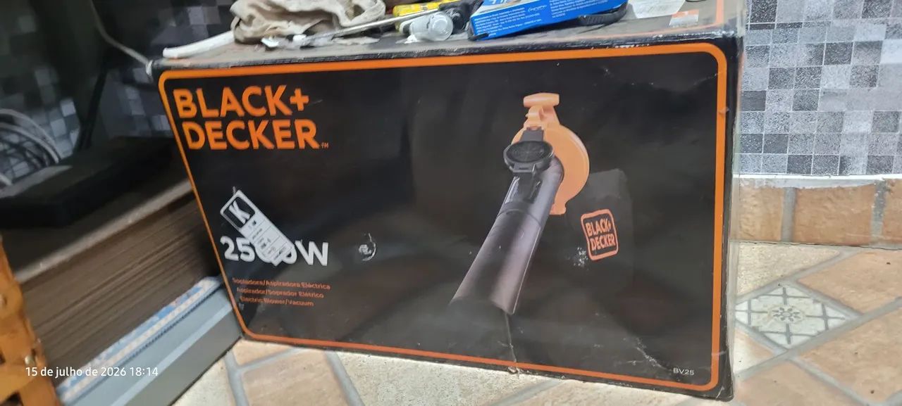 Asporador e Soprador gigante da marca Black+decker Eletrico 2500w Bv25 220vol - Foto 4