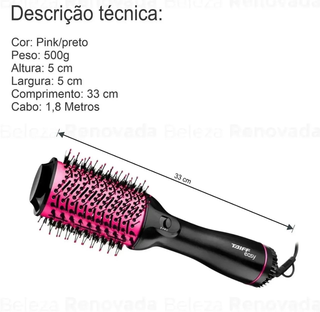 Escova Oval Secadora Taiff Easy 1200w - Foto 2
