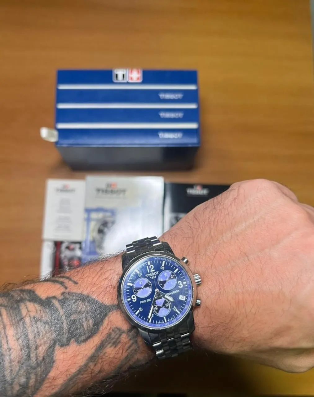 Tissot PRC 200 Chronograph Azul - Edição Comemorativa 150 Anos