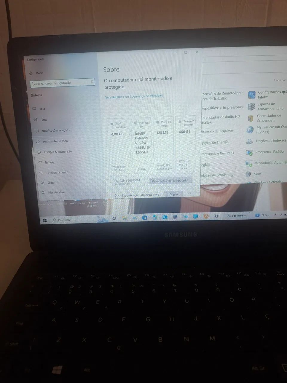 Notebook Samsung 
