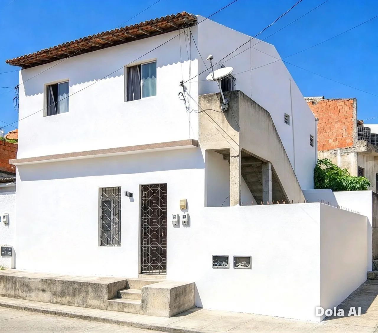 Prédio com duas casas 