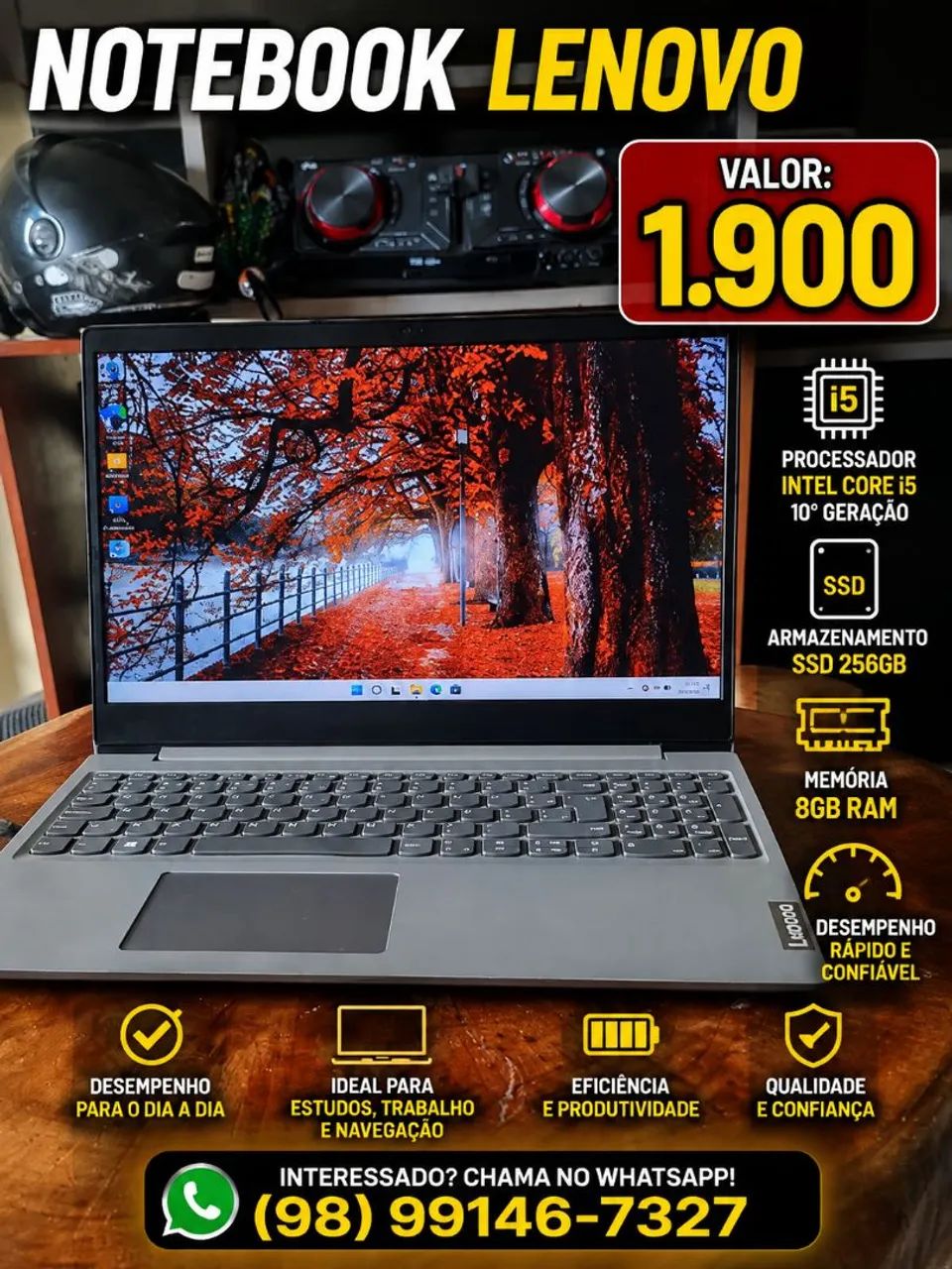 Notebook Lenovo core i5 10° geração 
