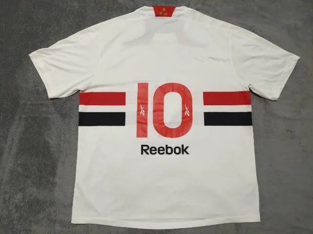 Camisa Oficial São Paulo Reebok 2010, #10, tamanho GG (60x74-77cm