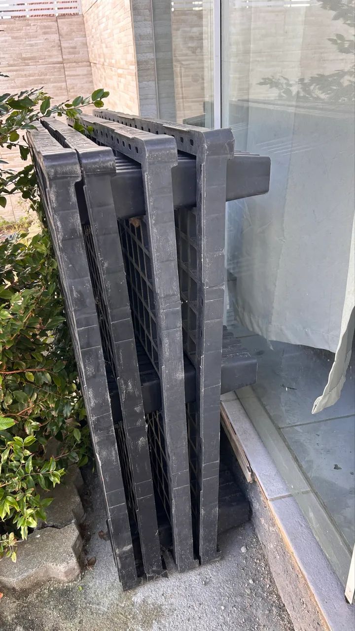 Pallet Plástico Reforçado 1210 (1,20m x 1,00m) - Para Carga Pesada (Usado) - Foto 3