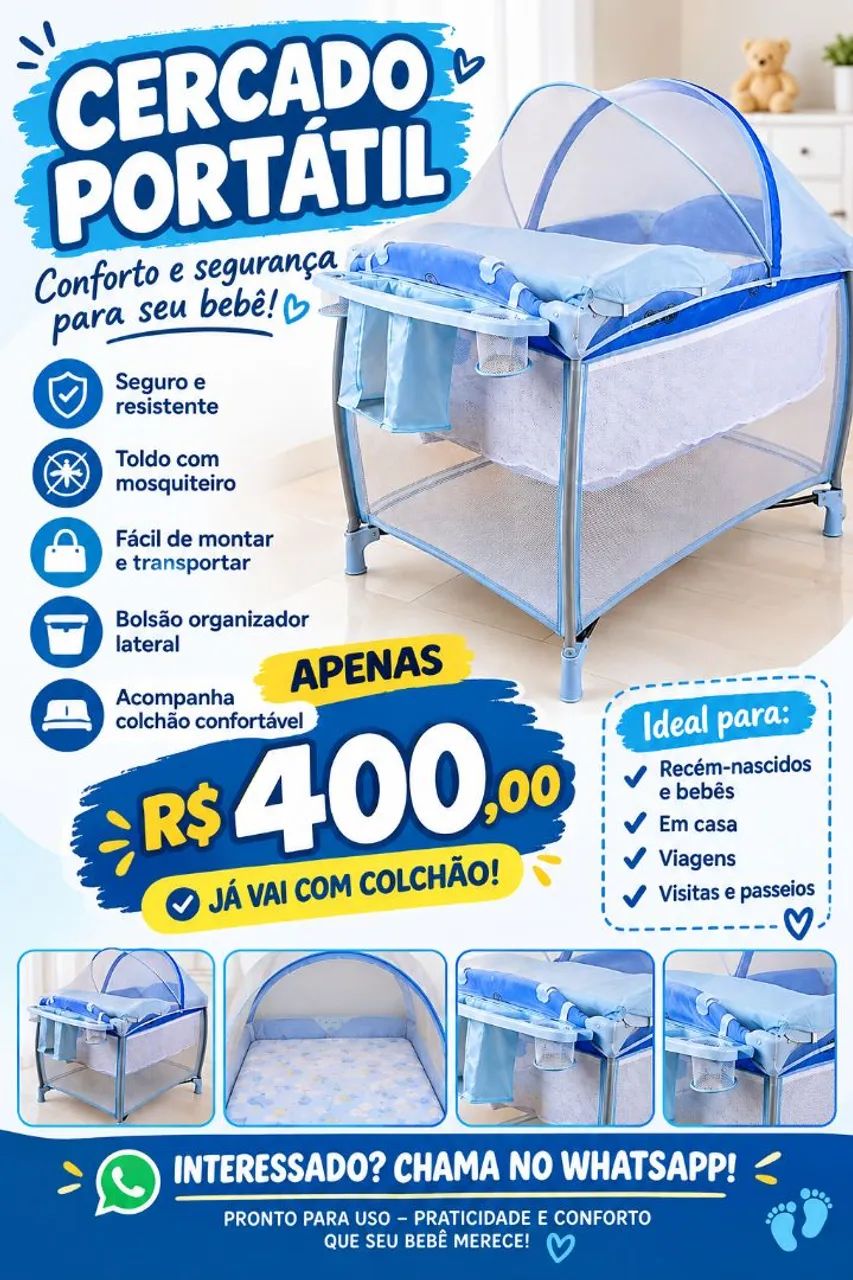 Berço cercado 
