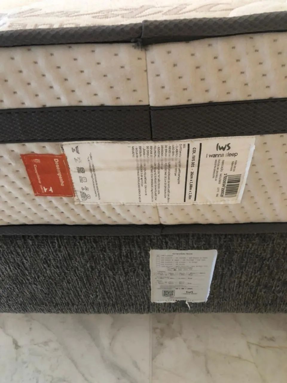 CAMA BOX DE MARCA IWS + travesseiros  - Foto 4