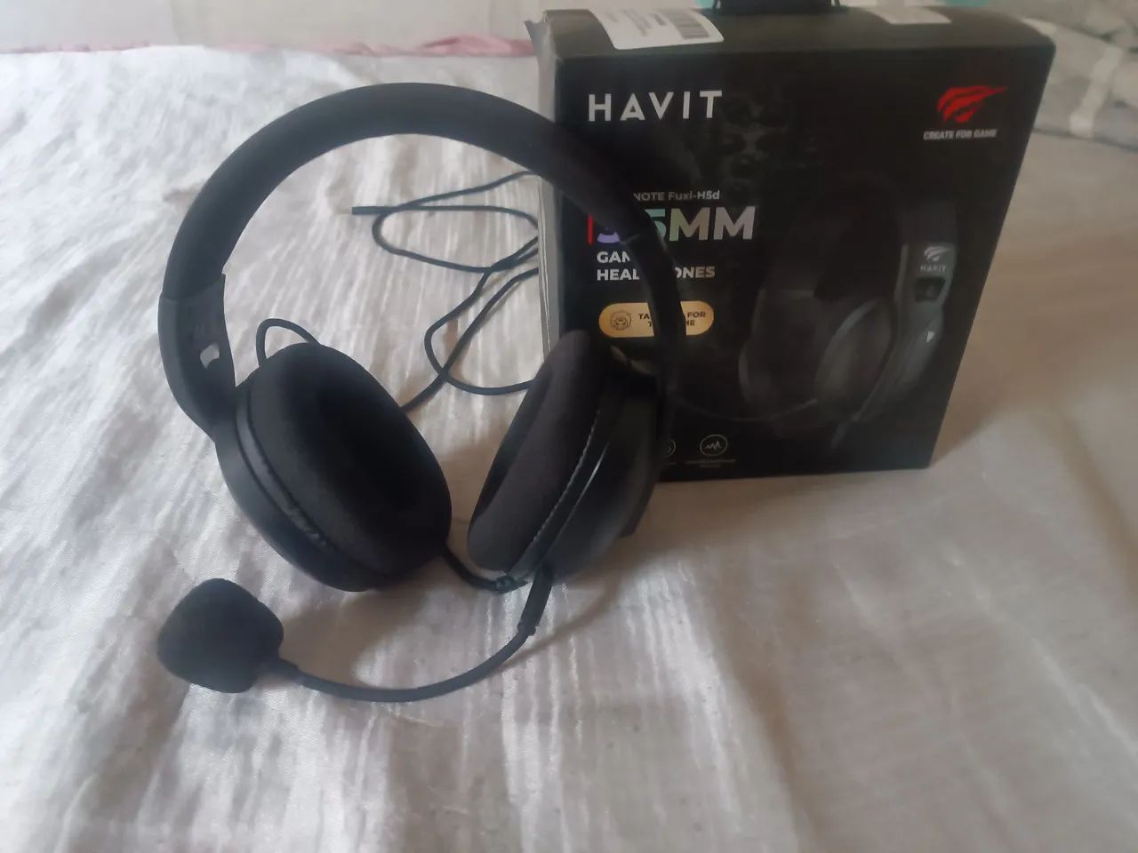 HEADSET GAMER HAVIT, COM MICROFONE, NOVO. - Foto 2