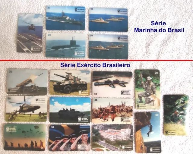 Cartões Telefônicos - Temas Forças Nacionais - Foto 3