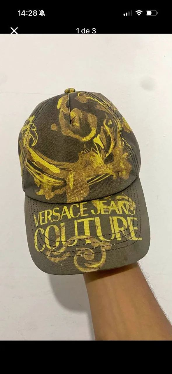 Boné Versace couture jeans original (LEIA A DESCRIÇÃO)