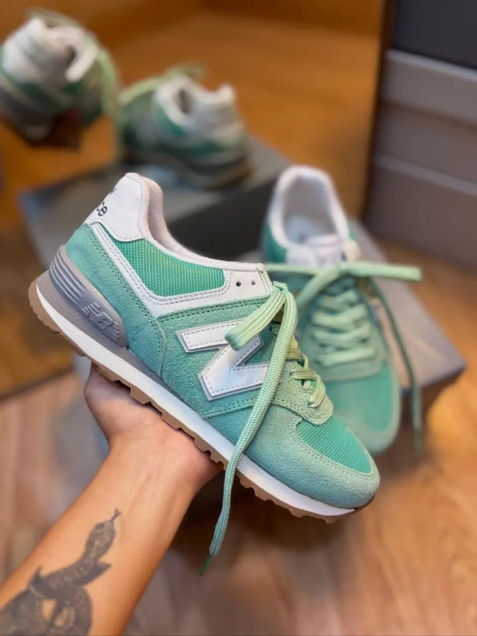 New Balance 530 em couro 
