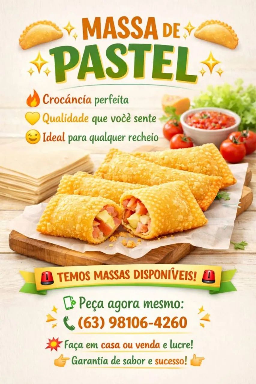 MASSA DE PASTEL DE QUALIDADE  - Foto 3