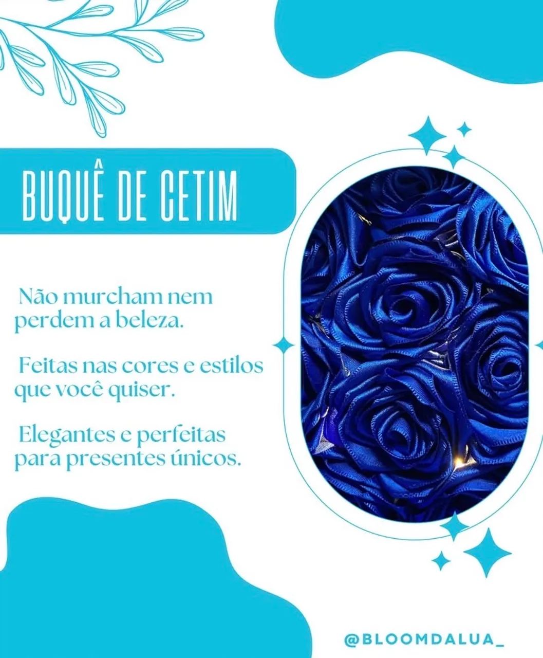 Buquê de cetim vermelho  - Foto 2