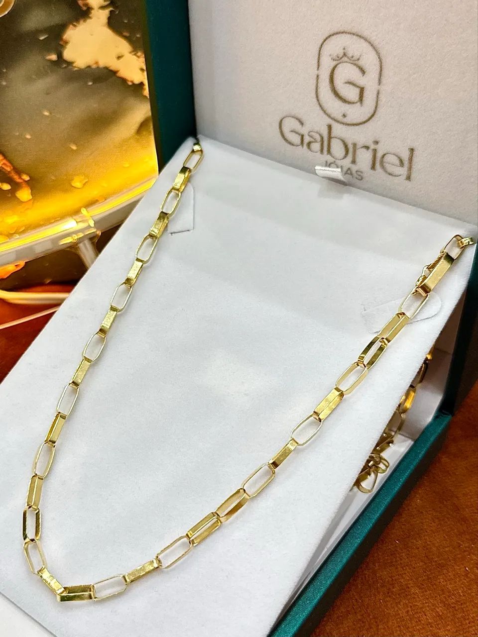 Cordão de ouro elo baguete 17.3g ( LOJA )  - Foto 2