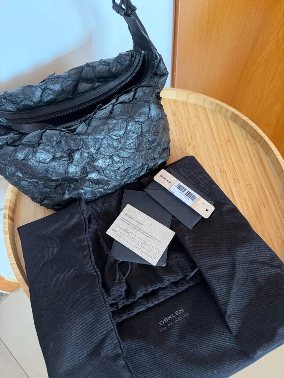 Bolsa pirarucu osklen  - Foto 4